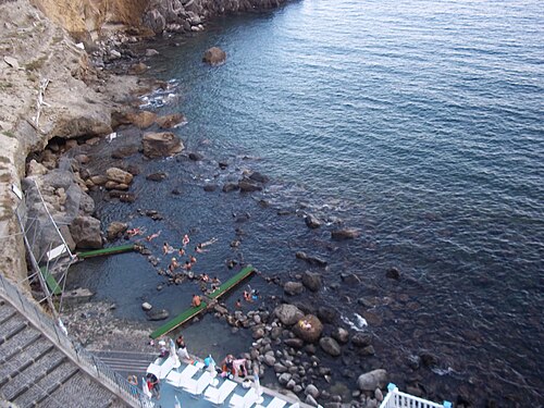Sorgente Sorgeto — natural hot spring