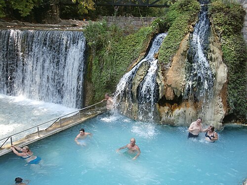 Λουτρά Λουτρακίου — natural hot spring