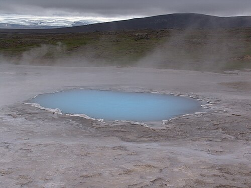 Bláhver — natural hot spring
